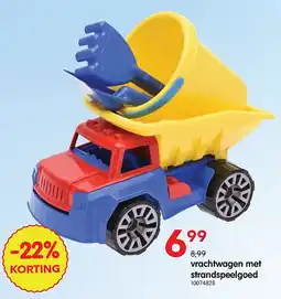 Yess vrachtwagen met strandspeelgoed aanbieding