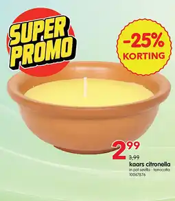 Yess kaars citronella aanbieding