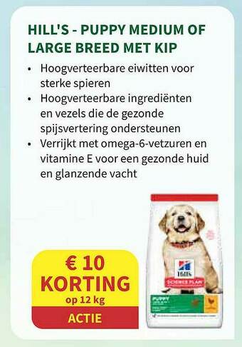 Horta Hill's - Puppy Medium Of Large Breed Met Kip aanbieding