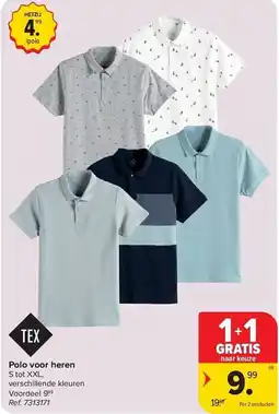 Carrefour Polo voor heren aanbieding
