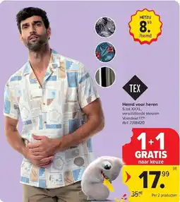 Carrefour Hemd voor heren aanbieding