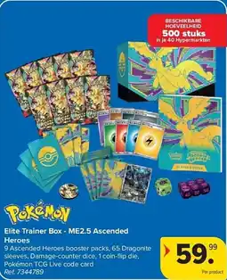 Carrefour Elite Trainer Box ME2.5 Ascended Heroes aanbieding