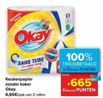 Carrefour Keukenpapier zonder koker okay aanbieding