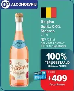 Carrefour Belgian spritz 0,0% stassen aanbieding