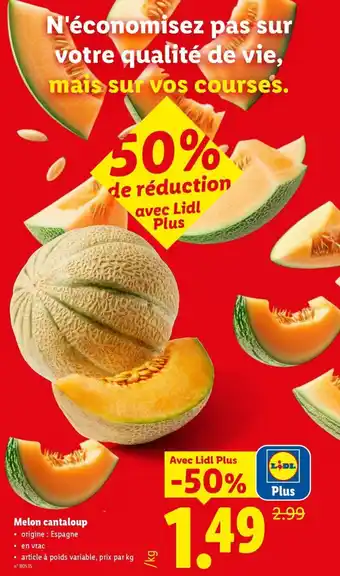 Melon cantaloup