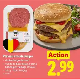 Lidl Plateau smash burger aanbieding