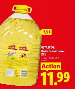 Lidl Vita d'or Huile de tournesol XXL aanbieding