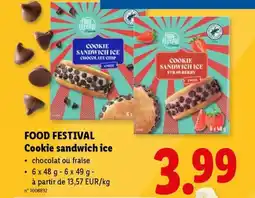 Lidl Food festival cookie sandwich ice aanbieding