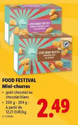 Lidl Food festival mini churros aanbieding