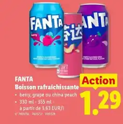 Lidl Fanta boisson rafraîchissante aanbieding