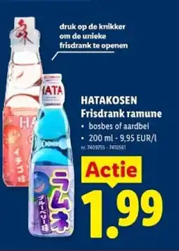 Lidl Hatakosen frisdrank ramune aanbieding