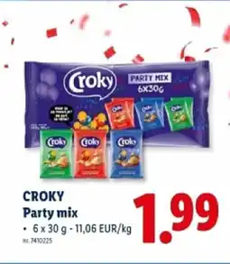 Lidl Croky party mix aanbieding