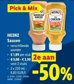 Lidl Heinz sauzen aanbieding