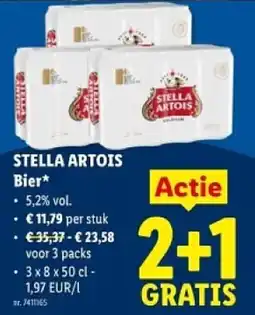 Lidl Stella artois bier aanbieding