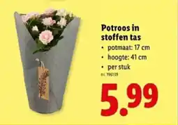Lidl Potroos in stoffen tas aanbieding