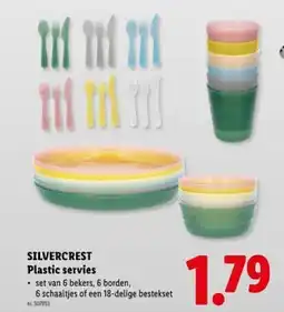 Lidl Silvercrest plastic servies aanbieding