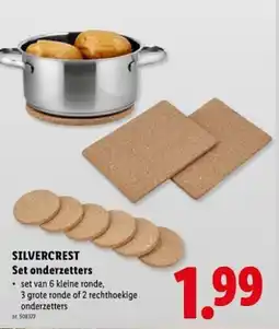 Lidl Silvercrest set onderzetters aanbieding
