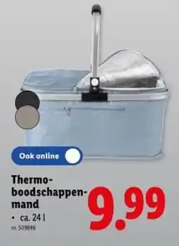 Lidl Thermo boodschappen mand aanbieding