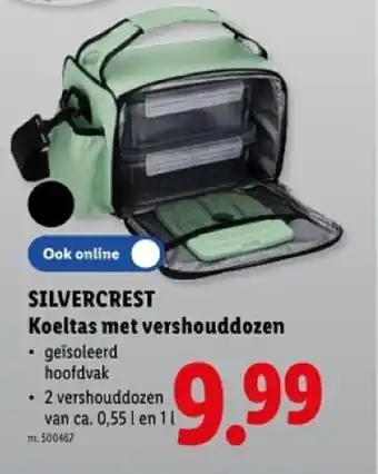Lidl Silvercrest koeltas met vershouddozen aanbieding