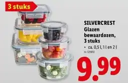 Lidl SILVERCREST Glazen bewaardozen aanbieding