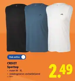 Lidl Crivit sporttop aanbieding