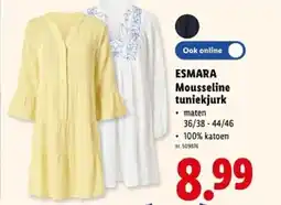 Lidl Esmara mousseline tuniekjurk aanbieding