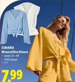 Lidl Esmara mousseline blouse aanbieding