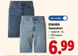 Lidl Esmara jeansshort aanbieding