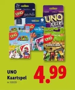 Lidl UNO Kaartspel aanbieding