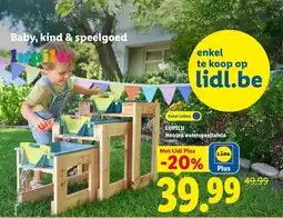 Lidl Lupilu houten waterspeeltafels aanbieding