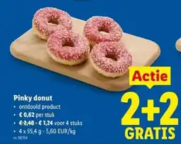 Lidl Pinky donut aanbieding