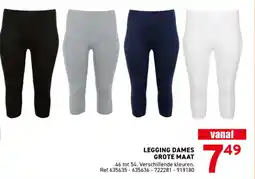 Trafic Legging dames grote maat aanbieding