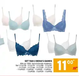 Trafic Set van 2 beha's dames aanbieding