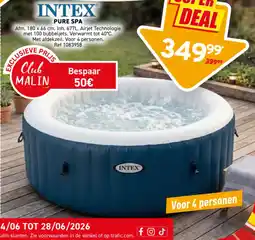 Trafic Intex pure SPA aanbieding
