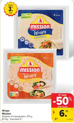 Carrefour Market Wraps Mission aanbieding