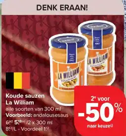 Carrefour Market Koude sauzen La William aanbieding