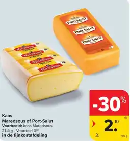 Carrefour Market Kaas Maredsous of Port-Salut aanbieding