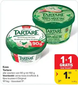 Carrefour Market Kaas Tartare aanbieding