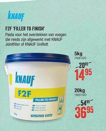 HandyHome Knauf F2f 'filler To Finish' aanbieding