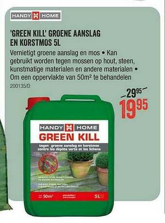 Handy Home 'green Kill' Groene Aanslag En Korstmos 5l