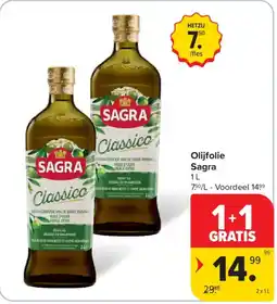 Carrefour Market Olijfolie Sagra aanbieding