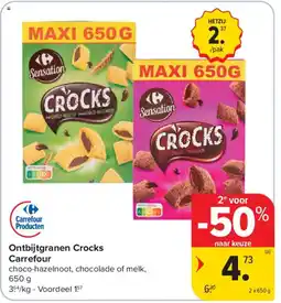 Carrefour Market Ontbijtgranen Crocks Carrefour aanbieding