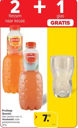 Carrefour Market Fruitsap Granini aanbieding