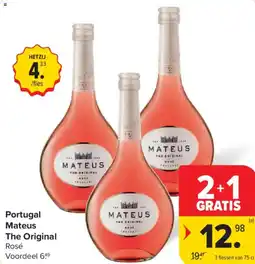 Carrefour Market Portugal Mateus The Original Rosé aanbieding