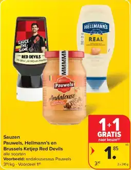 Carrefour Market Sauzen Pauwels aanbieding