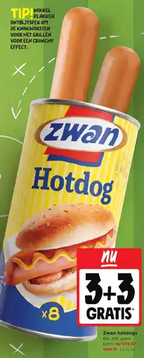 Jumbo Zwan hotdogs aanbieding