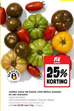 Jumbo Jumbo coeur de boeuf, chef délice, kumato en san marzano aanbieding