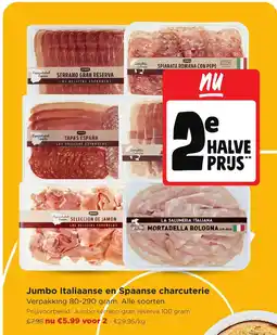 Jumbo Jumbo Italiaanse en Spaanse charcuterie aanbieding
