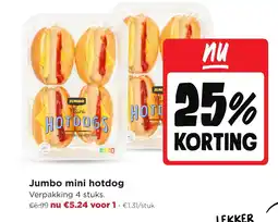 Jumbo Jumbo mini hotdog aanbieding