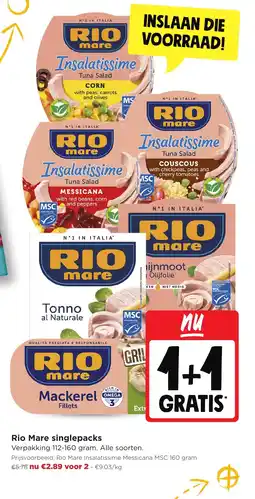 Jumbo Rio Mare Singlepacks aanbieding